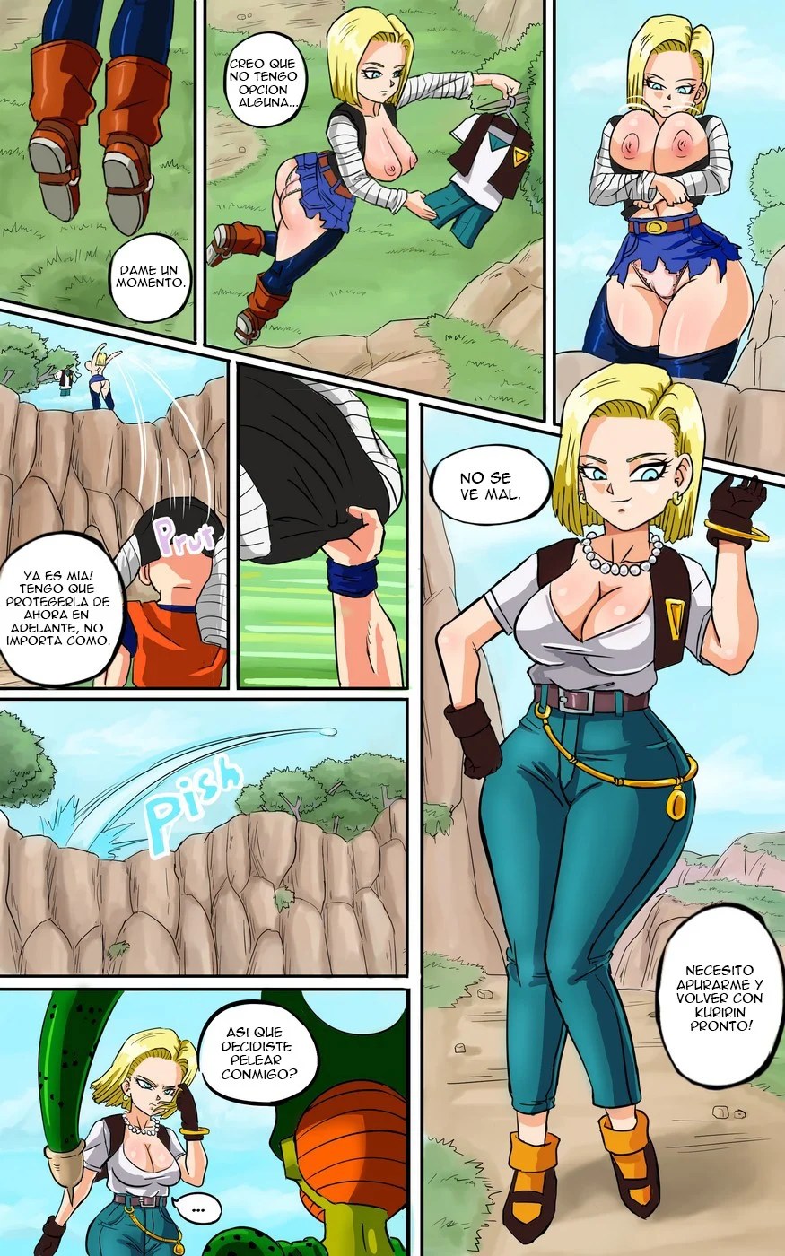 Android 18 meets Krillin - cf583e7505972a9287783163548d7132